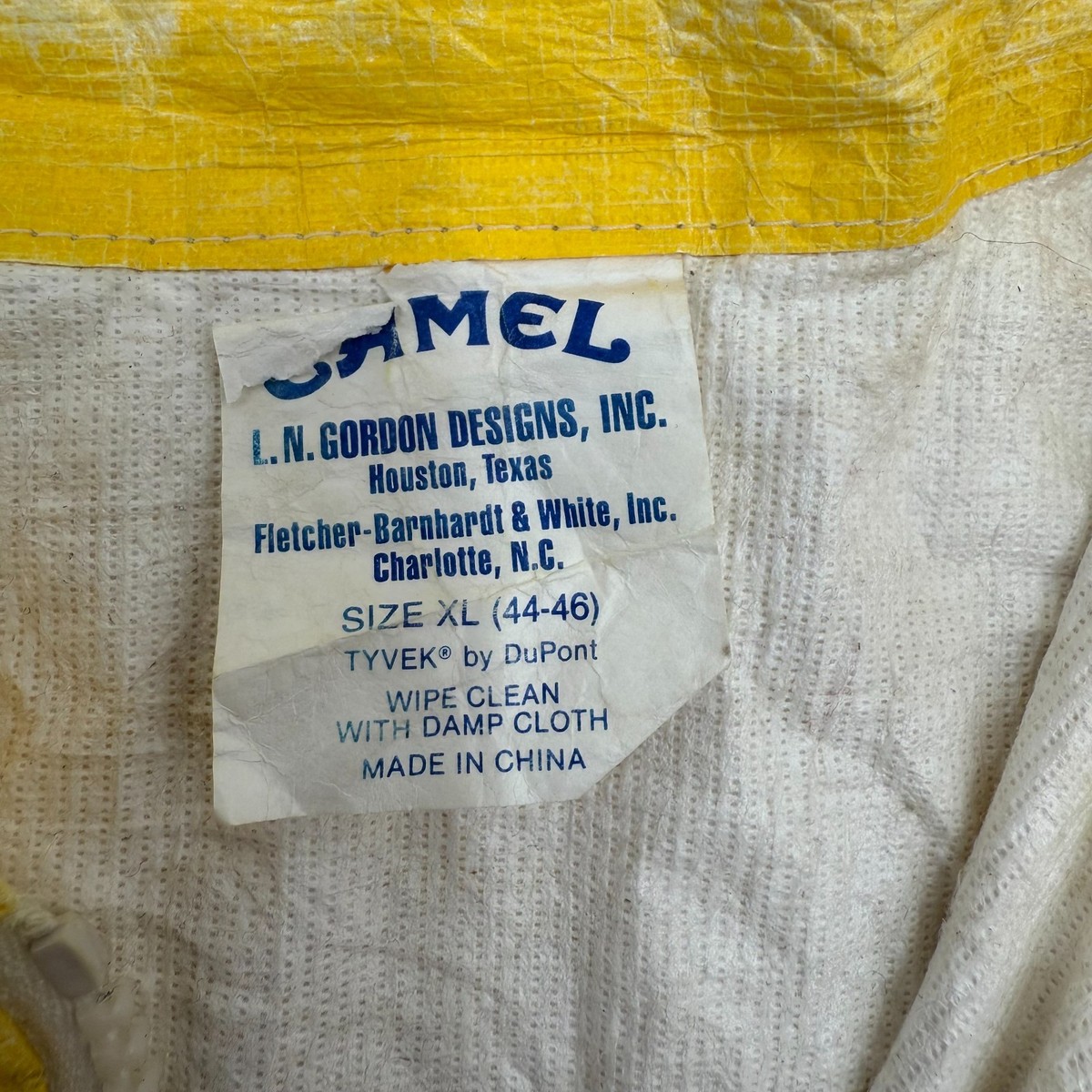 Vintage 90s Camel Cigarettes Joe Jacket Mens XL Yellow Promo