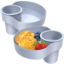 Car Seat Snack Tray for : Car Travel Tray with Cup Holder, Toddlers Road Trip...