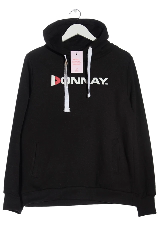 DONNAY Sudadera con capucha Mujeres Sudadera Talla EU 38 negro-blanco-rojo - Imagen 4 de 4