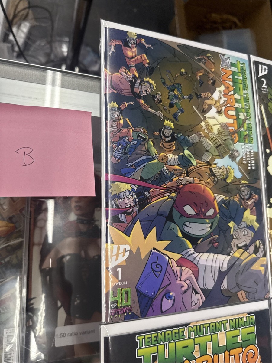 Teenage Mutant Ninja Turtles X Naruto #1-4 VF/NM complete series