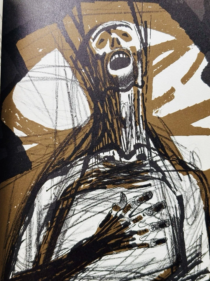 1st FOLIO Ed ALL QUIET WESTERN FRONT Barb Wire DARK Lithographs Charles Keeping Foto 4 de 4