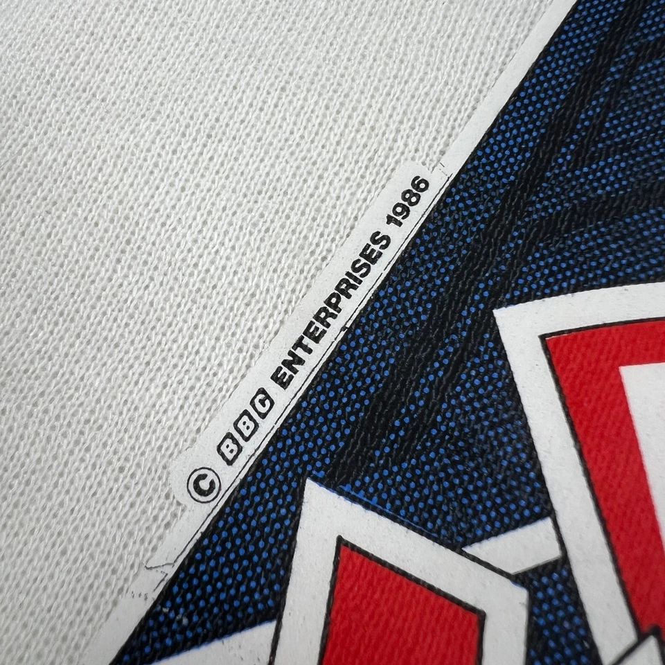 Sudadera DE COLECCIÓN Doctor Who 1986 Tardis Gráfico 2XL Para Hombre Beige BBC Años 80 Foto 4 de 4