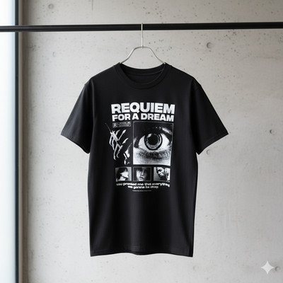 Requiem For A Dream Movie T Shirt Psychological Drama Film Tee - S476