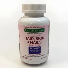 Nature's Bounty Optimal Solutions Hair Skin&Nails Extra Strength 150 Softgels