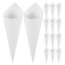 60 Pcs Kraft Wedding Confetti Paper Cones Petal Candy Flower Holder