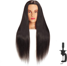 Mannequin Head with 100 Real Hair Manikin Cosmetology Doll Head Hairdresser New