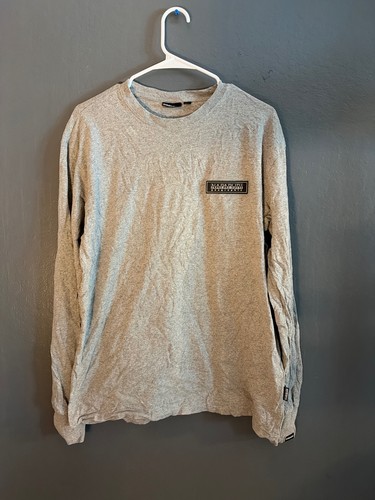 Napapijri, Napapijri Men's Gray Long Sleeve T-Shirt Size S