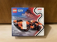 LEGO City F1 Driver with McLaren Race Car Toy - Model Car Building Toy Kit Stick