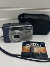 Vivitar 350 PZ 35mm Film Point Shoot Camera 35-70mm Power Zoom Lens WORKS