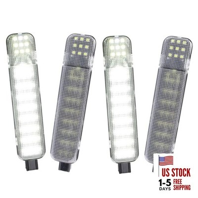 LED Door Interior Panel Courtesy Lights Door Warning Lamp Compatible 4pcs White