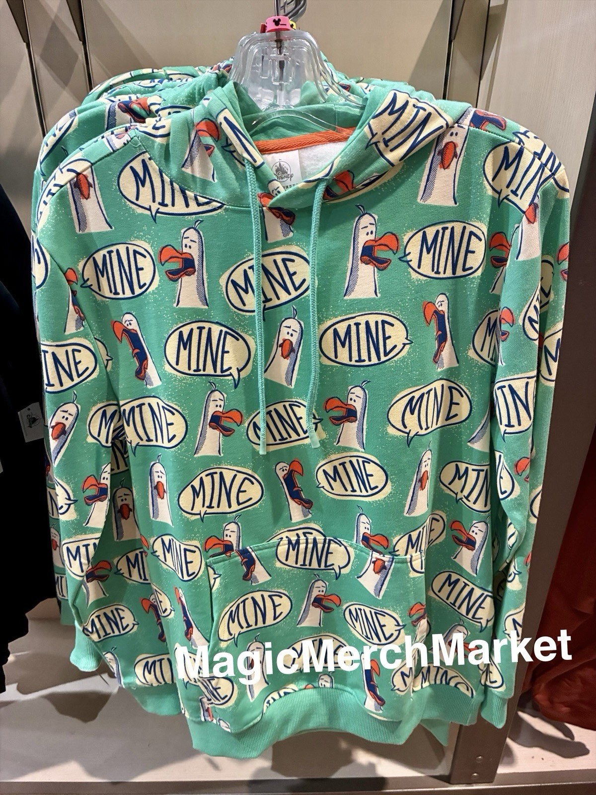 Chaqueta con Capucha Parques Disney Walt Disney World Buscando a Nemo Gaviotas Mina XL NUEVA CON ETIQUETAS