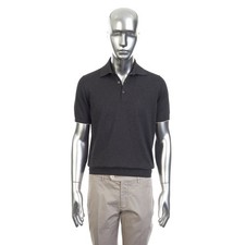 BRUNELLO CUCINELLI 1150 Cotton Lightweight Knit Polo Shirt