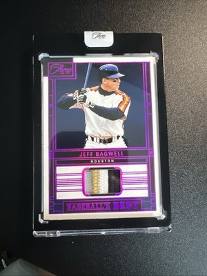 Jeff Bagwell 2024 Panini Three and Two Baseball's Best 4 Color Patch Purple /6