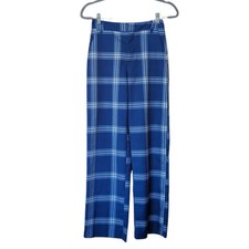 Urban Outfitters Blue & White Plaid Straight Leg Mid Rise Pants Size 0 
