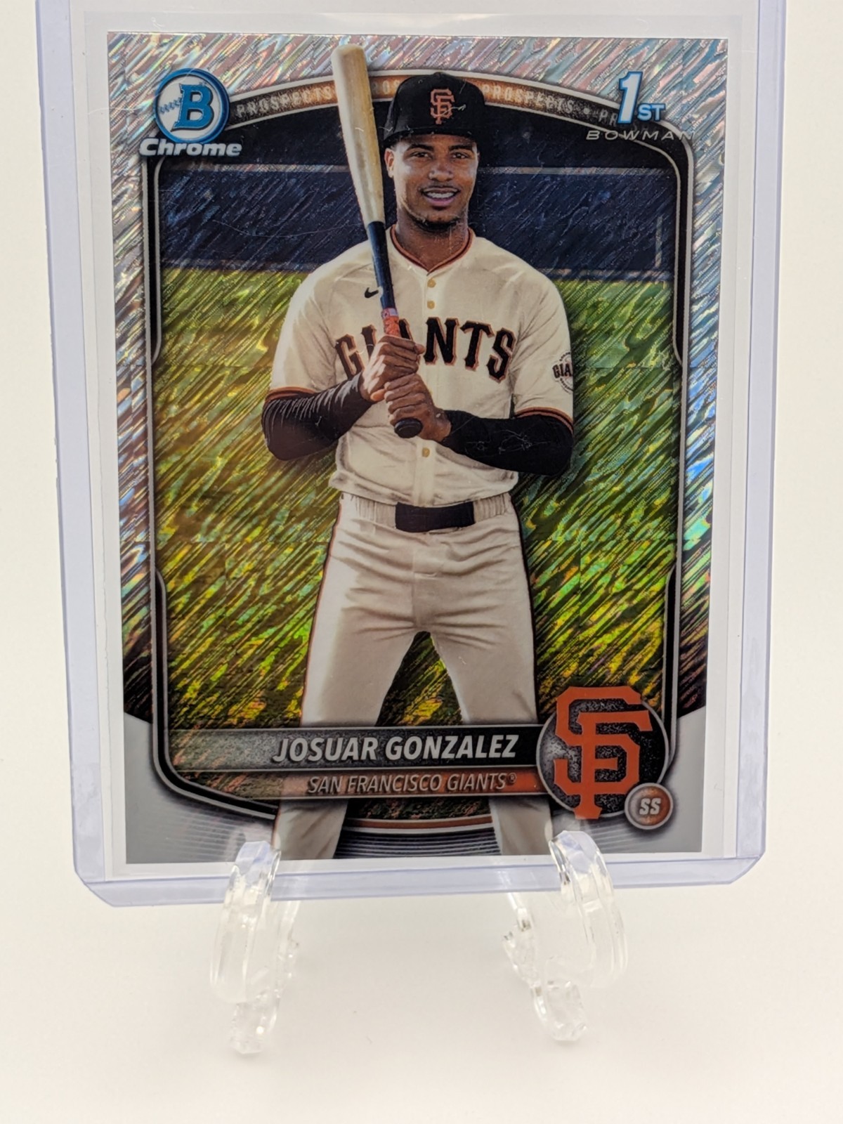 2025 Bowman Chrome Josuar Gonzalez 1st Bowman Shimmer Refractor #BCP-153