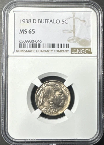 1938-D NGC MS65 Buffalo Nickel!