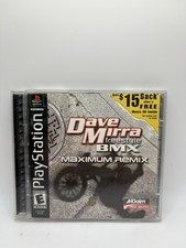 Dave Mirra Freestyle BMX Maximum Remix PS1 CIB Complete Tested