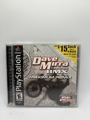 Dave Mirra Freestyle BMX Maximum Remix PS1 CIB Complete Tested