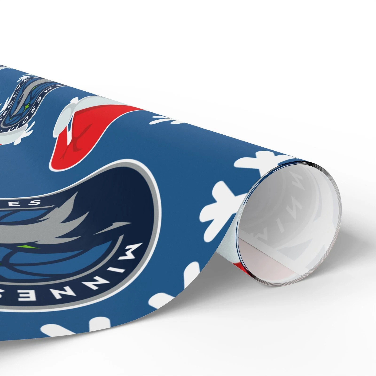 Minnesota Timberwolves Gift Wrapping Paper for Holidays, Christmas