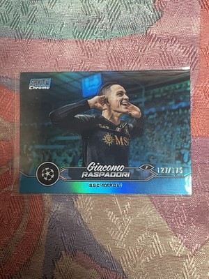 2024 Topps Stadium Club Chrome Soccer Giacomo Raspadori /175 SSC Napoli #81