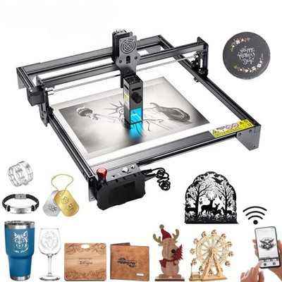 50W Small Diode Laser Engraver&Cutter for Metal, Jewelry, Granite, Stone, Wood  