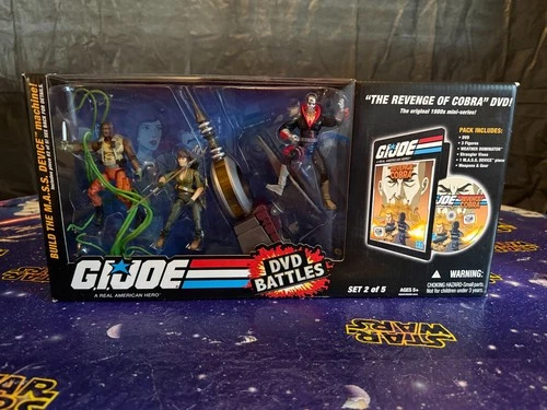 G.I. JOE -DVD BATTLES REVENGE OF COBRA BUILD THE MASS DEVICE SET 2 OF 5 NEW!!!!