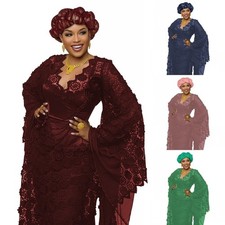 African Auto Gele Headtie Turban Cap Nigeria Braid Head Wrap Wedding Headpiece