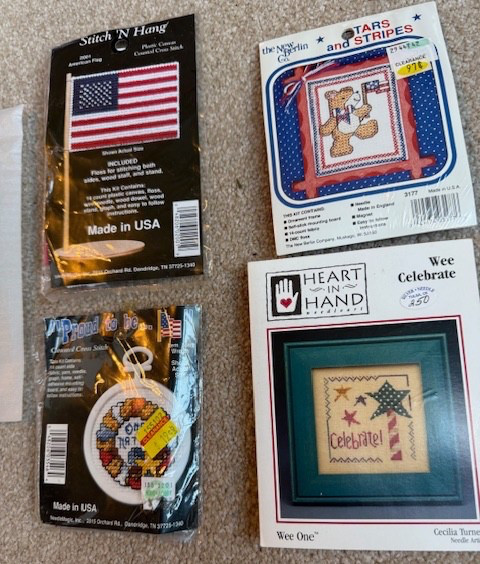 Patriotic Ornaments Picture KITs Cross Stitch NMI New Berlin Heart in  Christmas