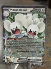 Pokemon TCG Paradox Rift - Maushold ex - Double Rare Holo - 155/182 - NM