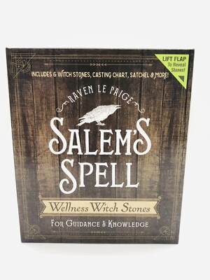 Salem Spell Witches Wellness Witch Stones Casting Chart Engraved Wishing Gift