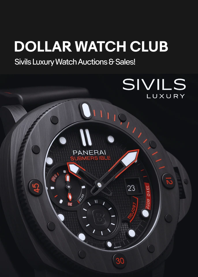 Sivils Luxury Watch $1 Auctions & Sales! Breitling, Omega, Hublot, Panerai!