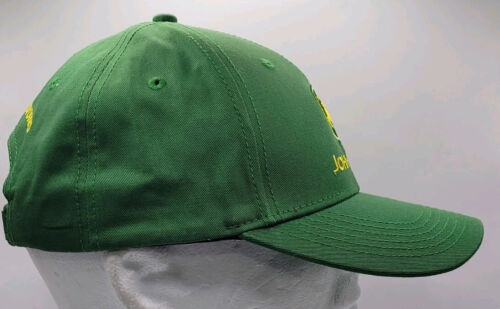 Genuine John Deere Adults Green Des Moines Works Snapback Cap Hat Farm Classic - Picture 3 of 10