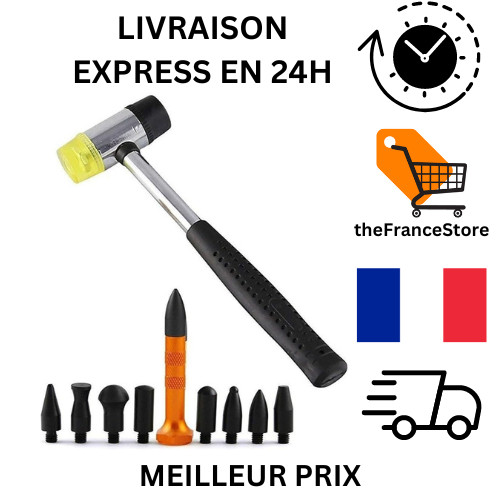 Kit de débosselage de carrosserie sans peinture Outils GS pour réparer sa voiture