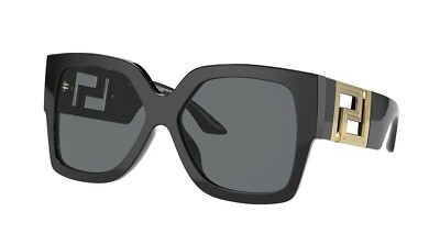 Versace GRECA VE 4402 Black/Grey (GB1/87) Sunglasses