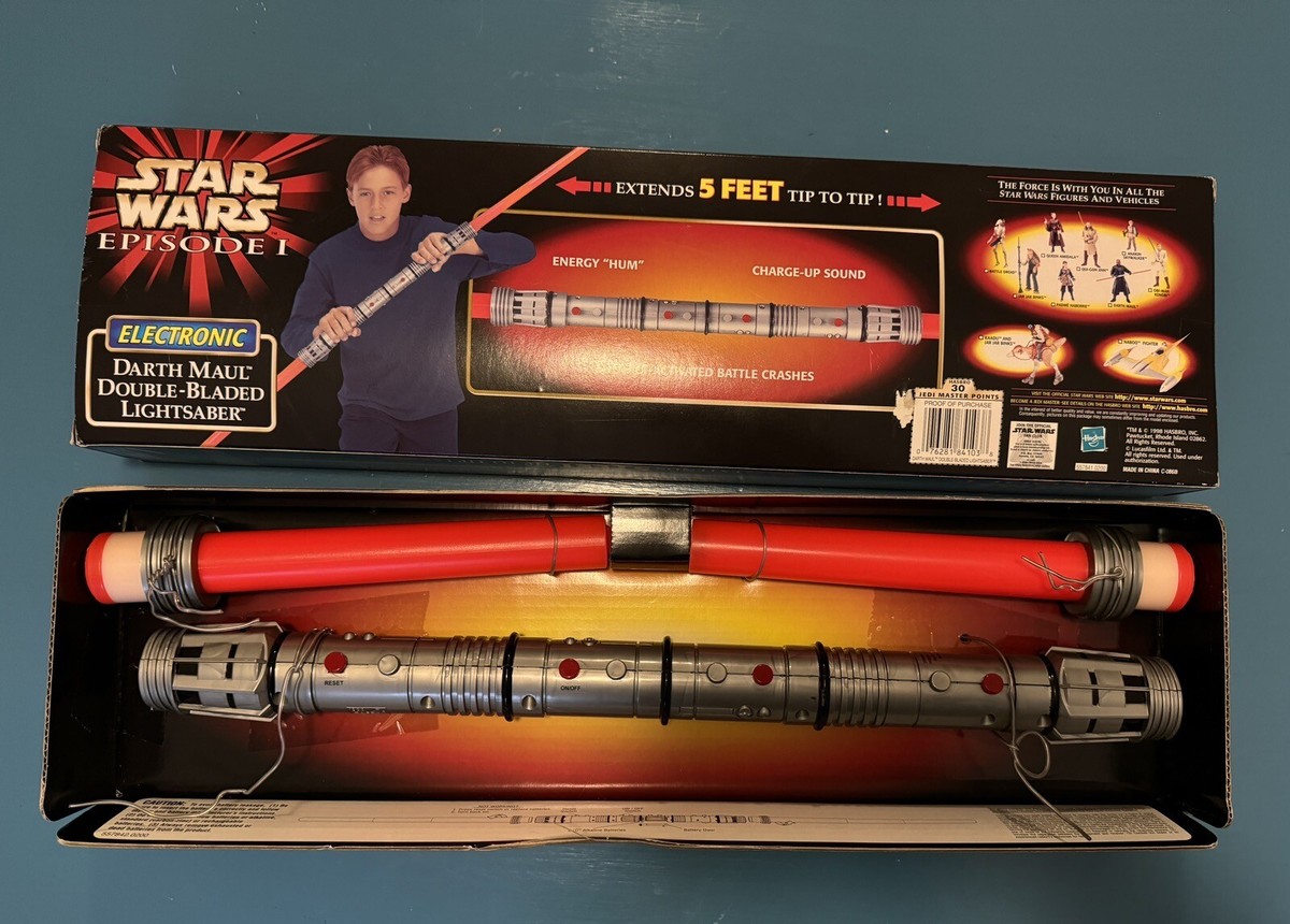 1998 HASBRO STAR WARS EPISODE 1 DARTH MAUL DOUBLE BLADED