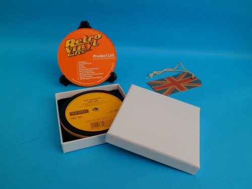 DRINKS COASTERS OLD GOLD Upcycled Vinyl Record Hit SINGLES Huge Choice & Value - Picture 21 of 263