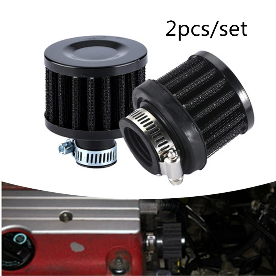 Filtro de aire 25 mm aceite admisión en frío manivela estuche turbo ventilación respirador accesorios para automóvil Foto 2 de 4