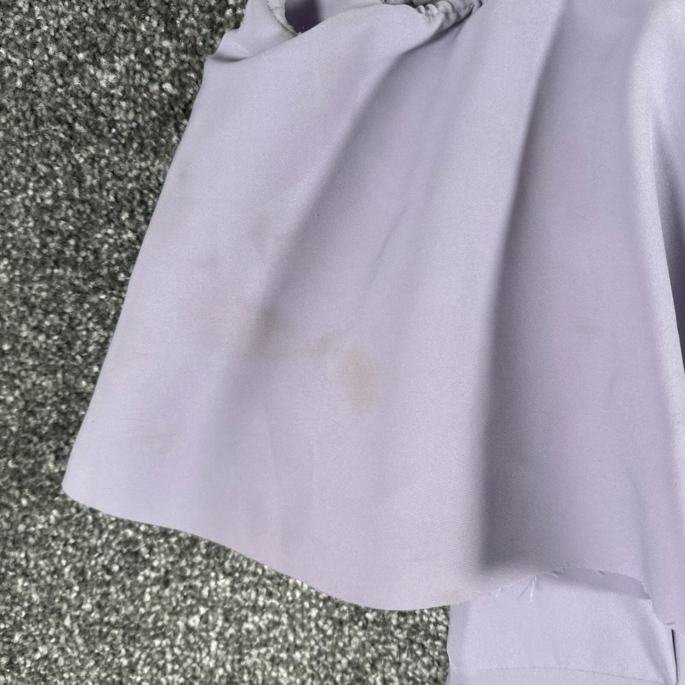 Mint Velvet Jumpsuit Womens UK 12 Purple Straight Cropped Leg Zip Back Party - Image 4 of 4