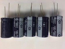 5 PCS 3300UF 50V ELECTROLYTIC CAPACITOR FAST SHIPPING USA