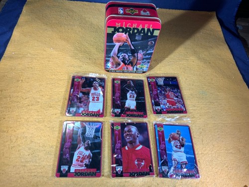 N8-49 MICHAEL JORDAN ALL METAL CARD SET OF 6 - UPPER DECK - 1996 - CARDS SEALED