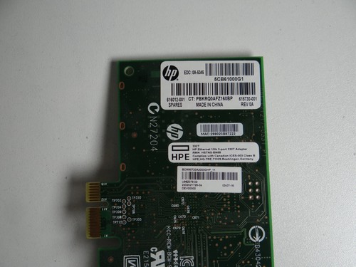 HPE 1GB 2 PORT ETHERNET ADAPTER CARD 615732-B21 616012-001 615730-001 332T - Picture 4 of 4