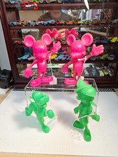 Vintage Lot of 4 Marx 1970's Plastic Disney Figures 2 Mickey,Pluto, Pinocchio