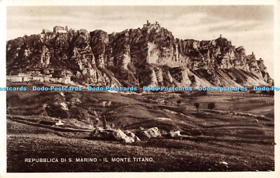 R470930 Republica di S Marino Il Monte Titano Alfredo Reffi Grafico Cesare Capel