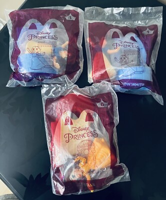 McDonalds Lot of SEALED Disney Princess Happy Meal Toys