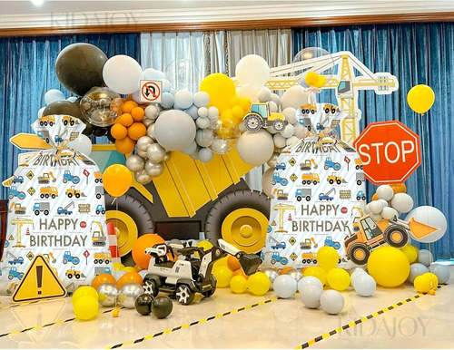1 Pcs Extra Large Construction Birthday Gift Bag for Boys 36X56 Inch Jumbo Gift - 第 7/8 張圖片