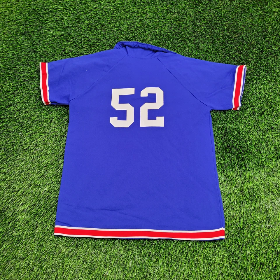 Camiseta deportiva vintage años 70 Russell-Athletic de nailon para mujer pequeña 18x24 azul blanco rojo Foto 2 de 4