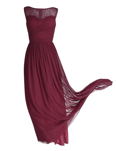 UK Womens Girls Lace Bridesmaid Long Evening Cocktail Party Prom Gown Maxi Dress - Picture 24 of 57