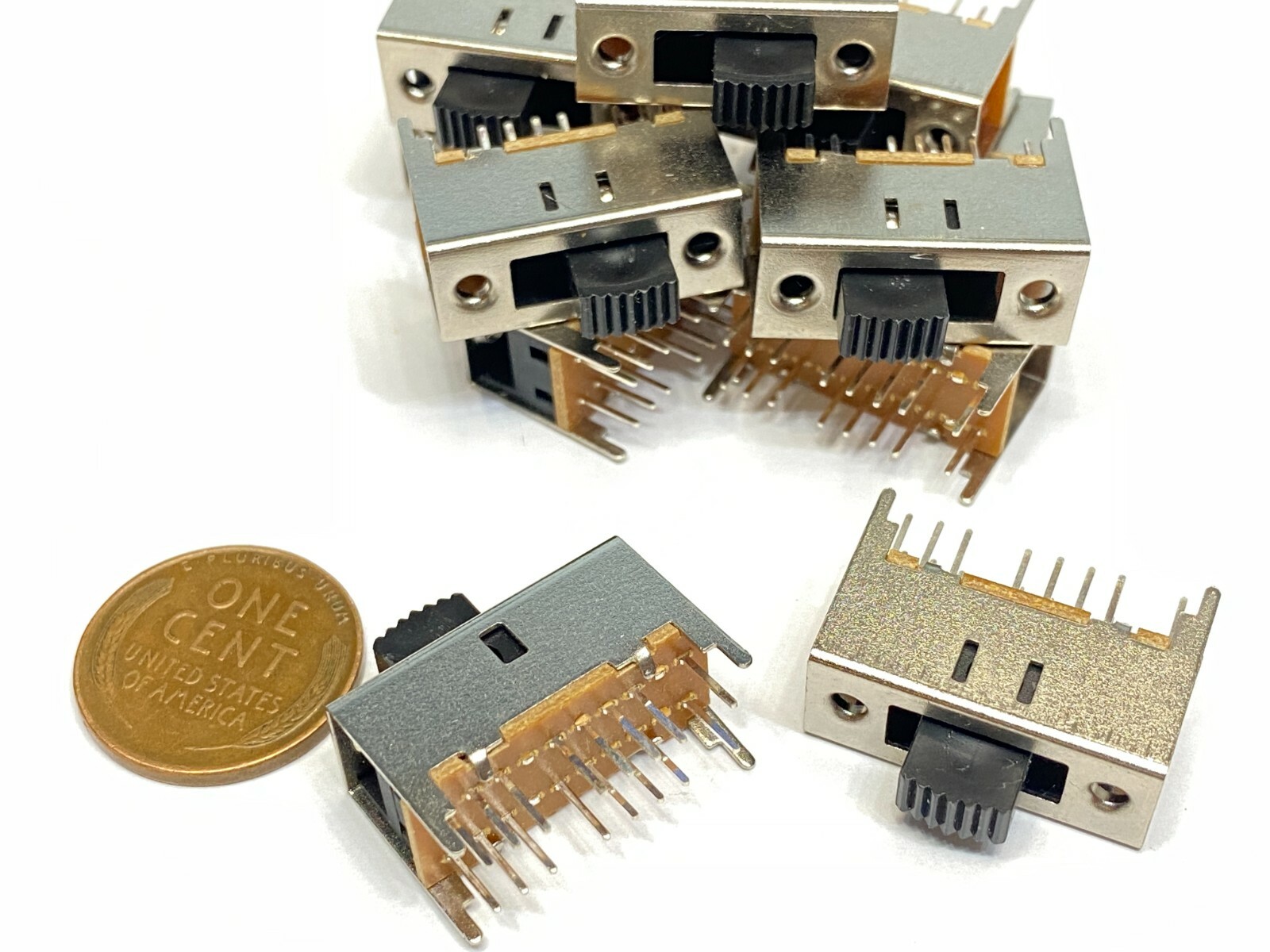10 Pieces Slide switch 2P4T 16pin on/off/on ss-43d01