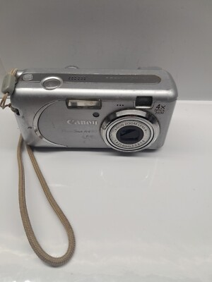 #ad Canon PowerShot A430 4.0MP Compact Digital Camera Silver Parts Repair $19.12