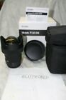 14mm F1.8 Sigma Art Dg Hsm Prime Lens for Nikon New in Factory Box,Cover & Case